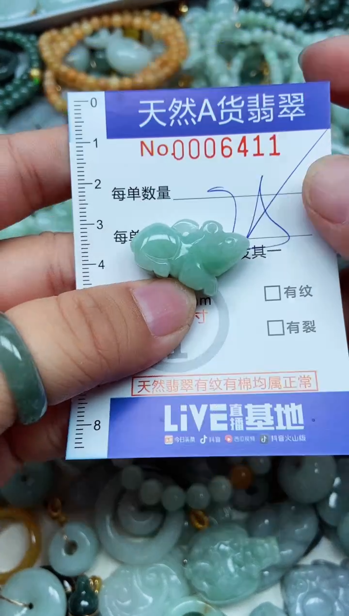 翡翠未镶嵌吊坠(不含链)翡翠