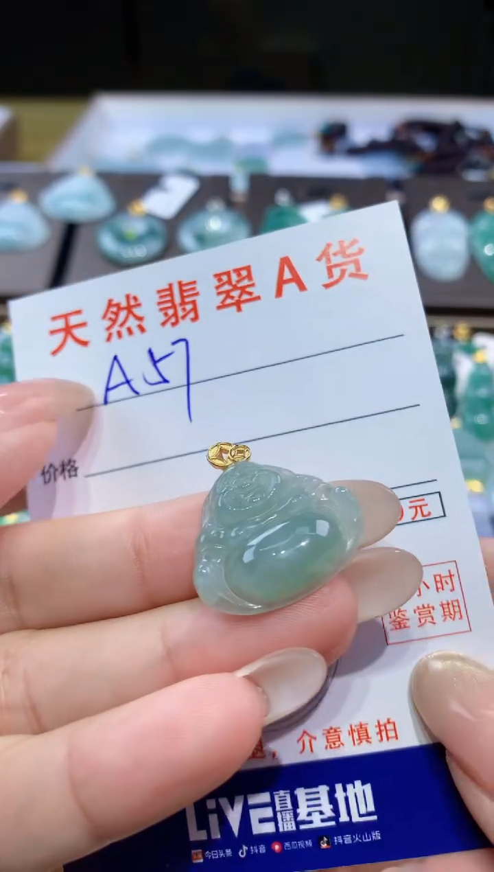 颈饰未镶嵌翡翠天然翡翠A货挂件