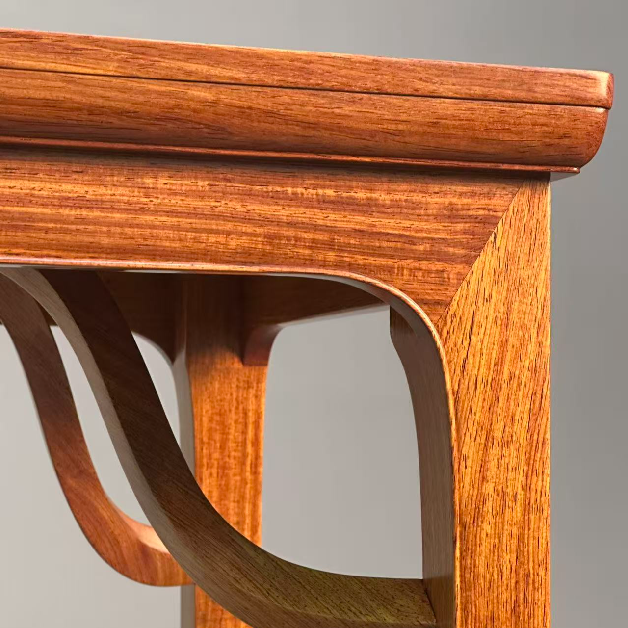 白酸枝独板复刻上博陈梦家旧藏霸王枨平头案（总价一半）