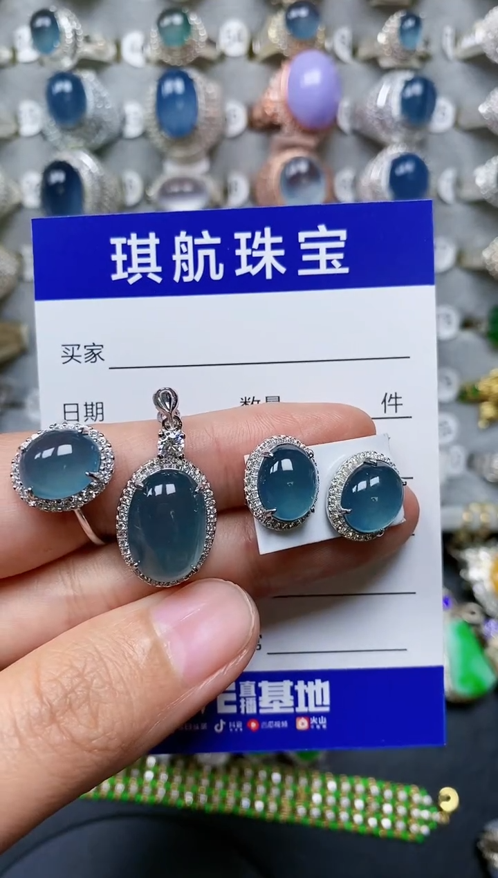 【闪购商品】翡翠颈饰银S925镶嵌0452