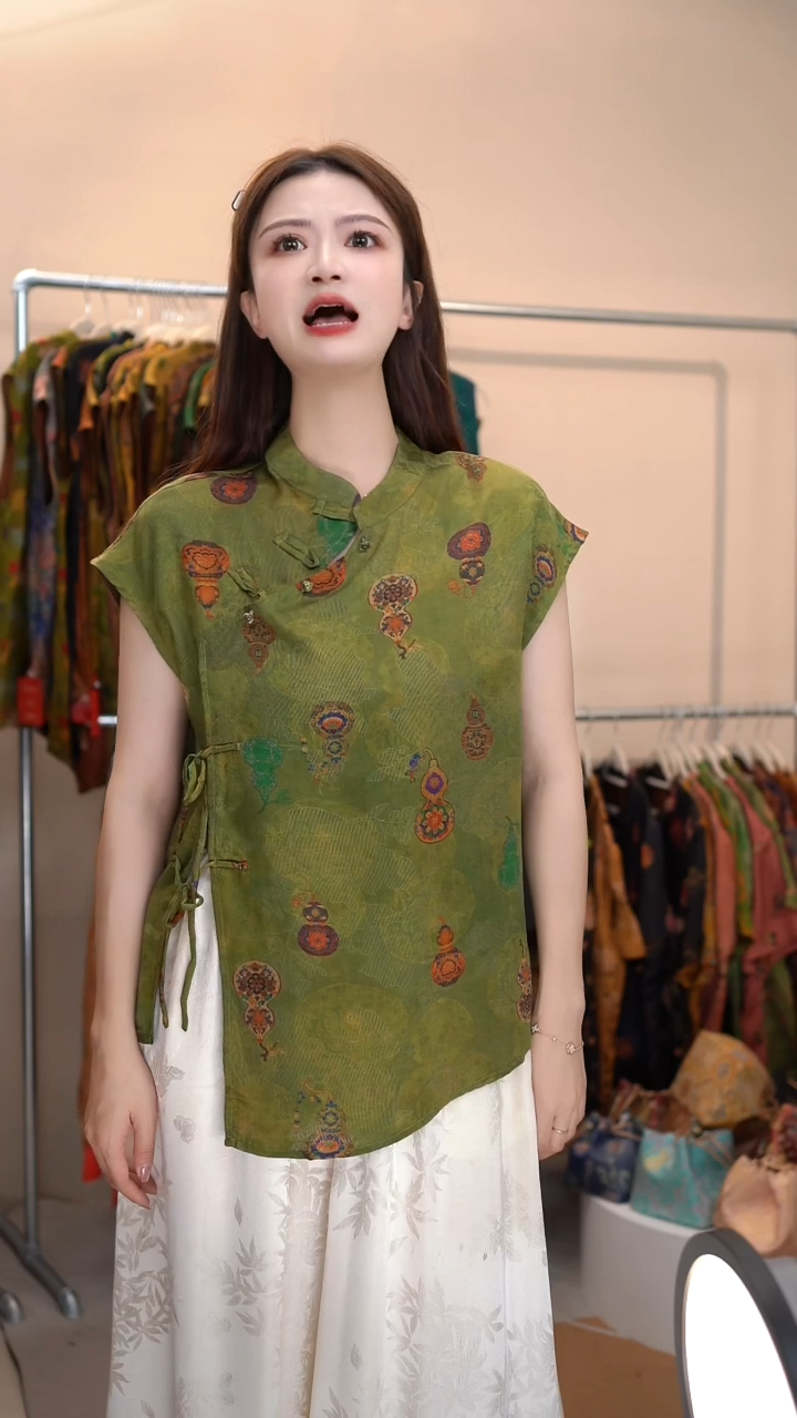 清仓不退不换香云纱茶服