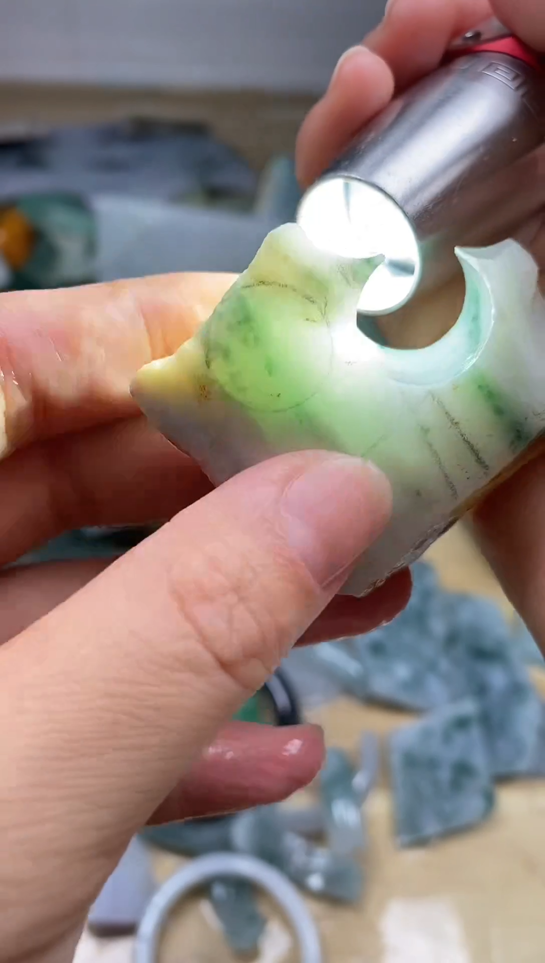 裸石翡翠缅甸翡翠A货500