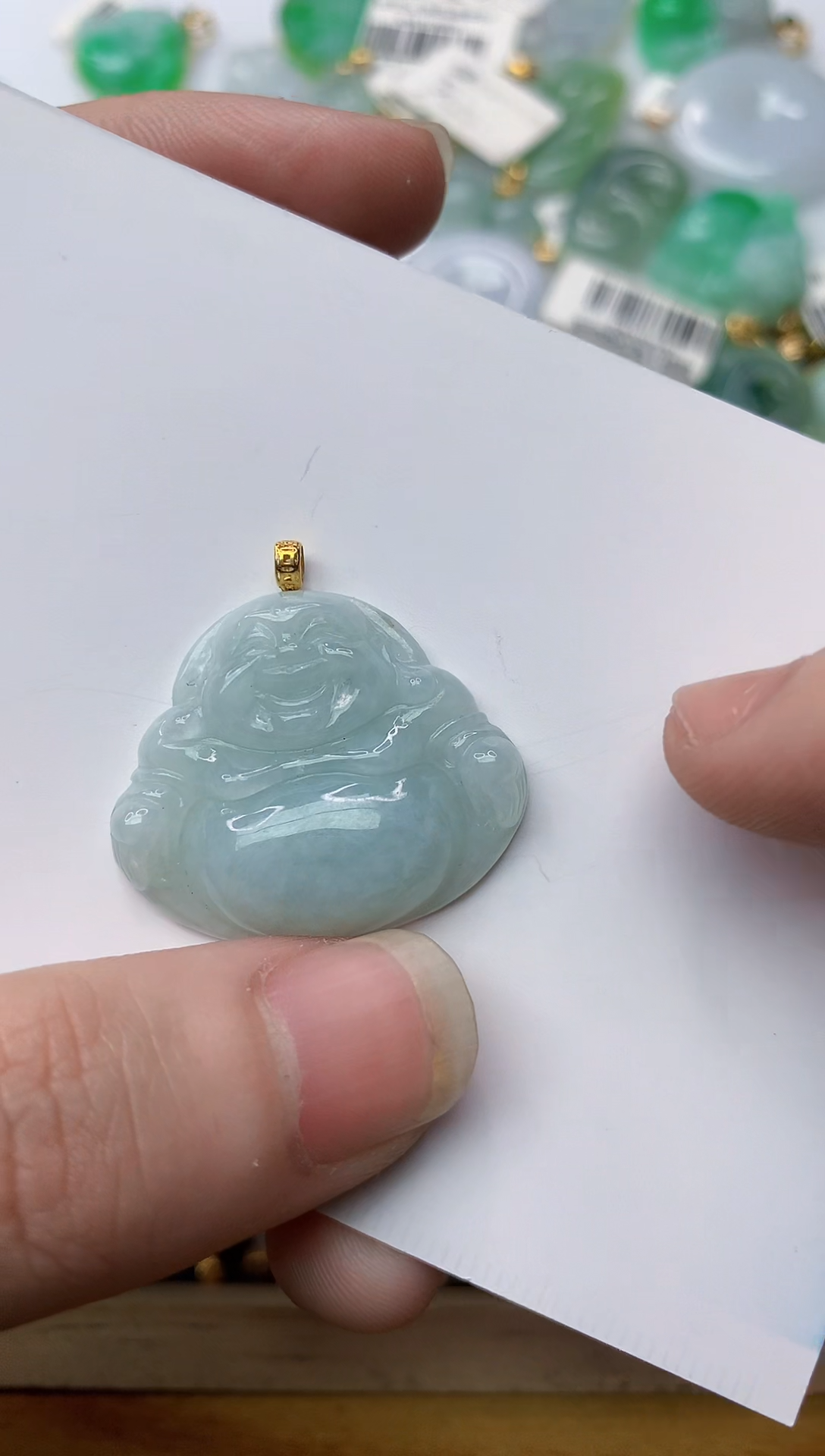 【闪购商品】翡翠颈饰18K金镶嵌91...........