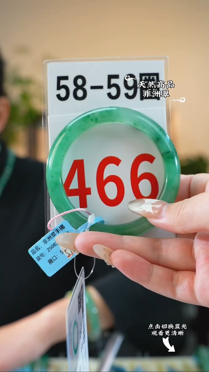 未镶嵌手镯石英质玉（非洲翠）5859