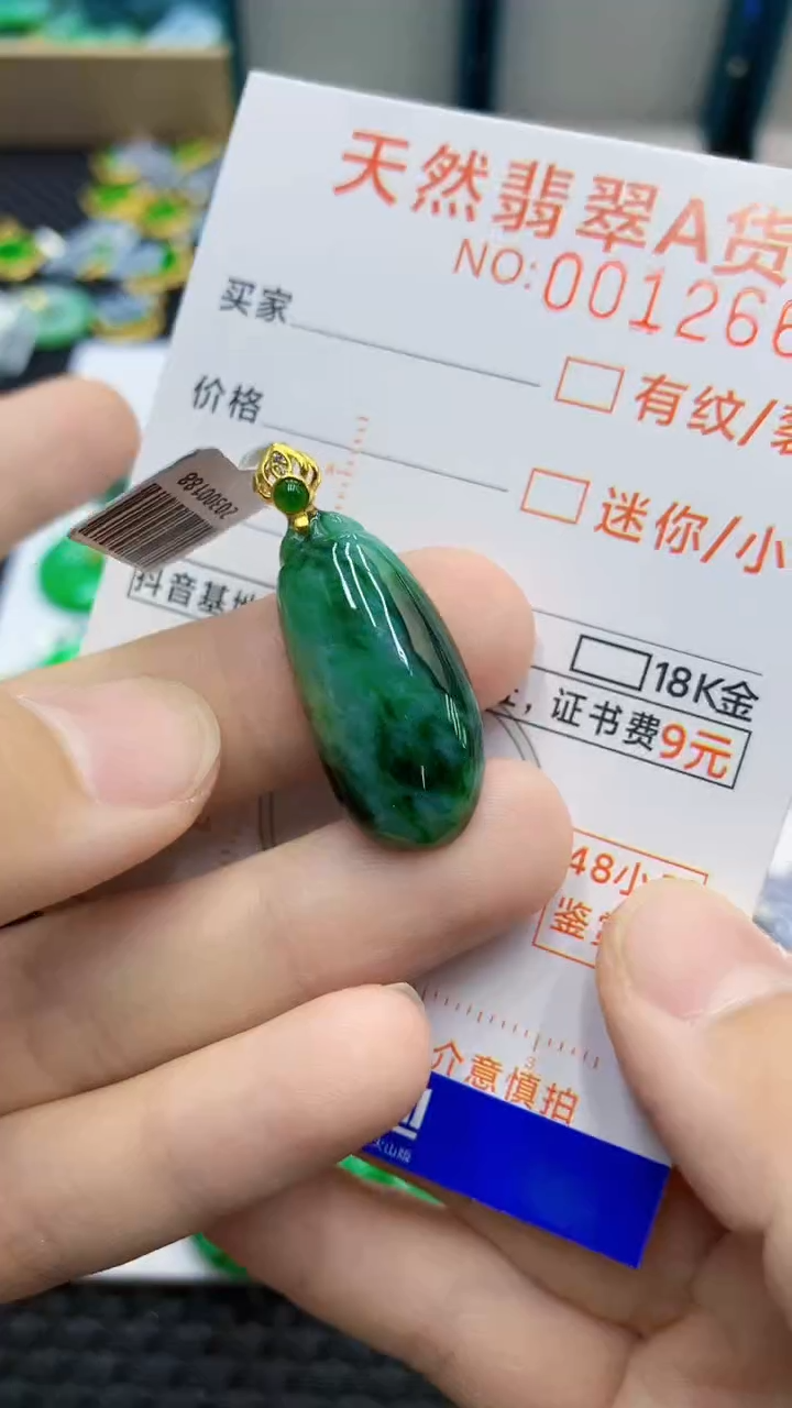 翡翠未镶嵌颈饰             1