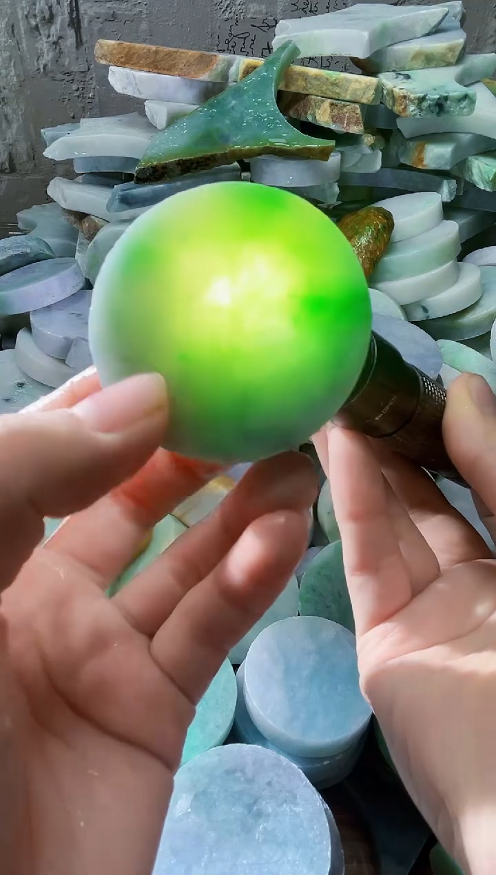 裸石翡翠天然翡翠A货石 南 123