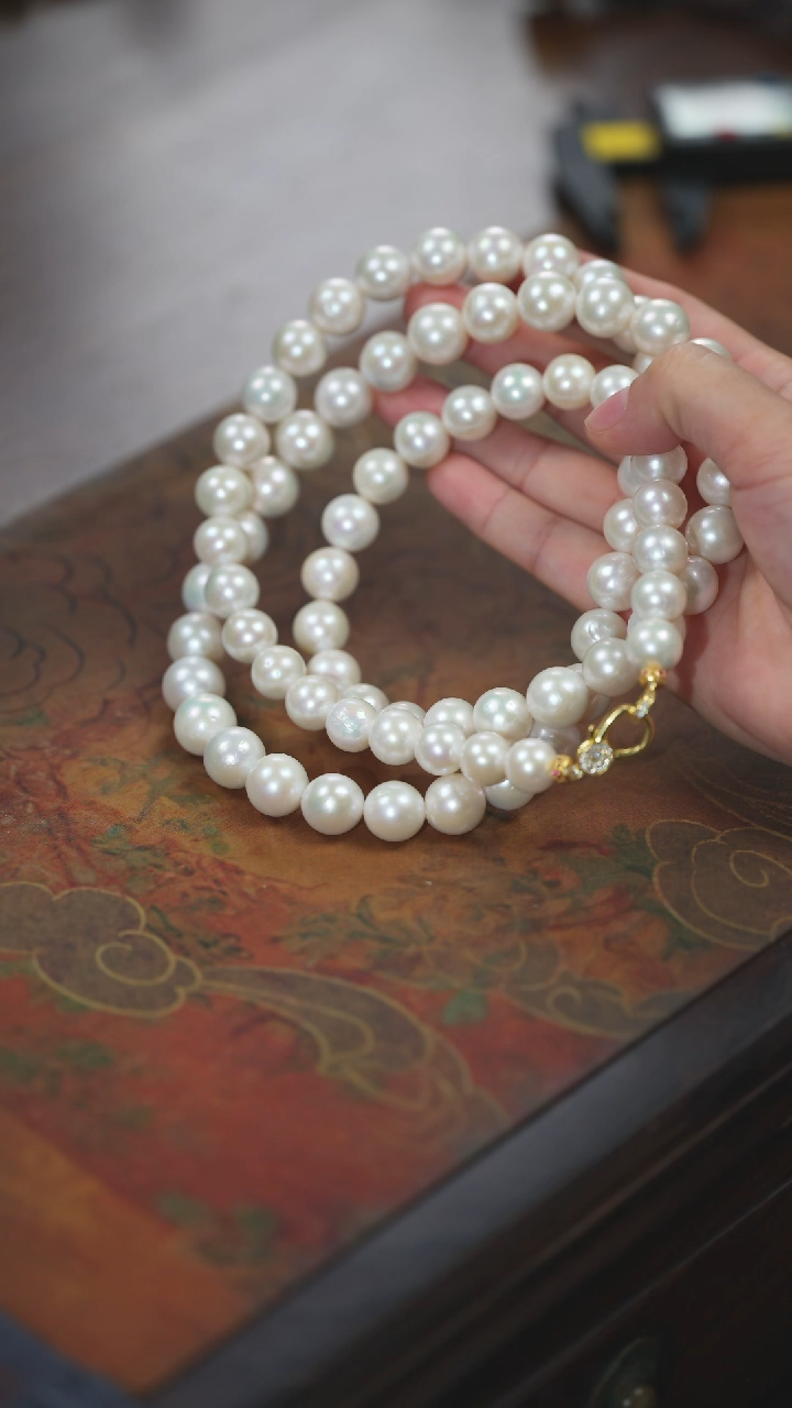 【闪购商品】淡水珍珠项链未镶嵌赛澳白罗汉链@@x894