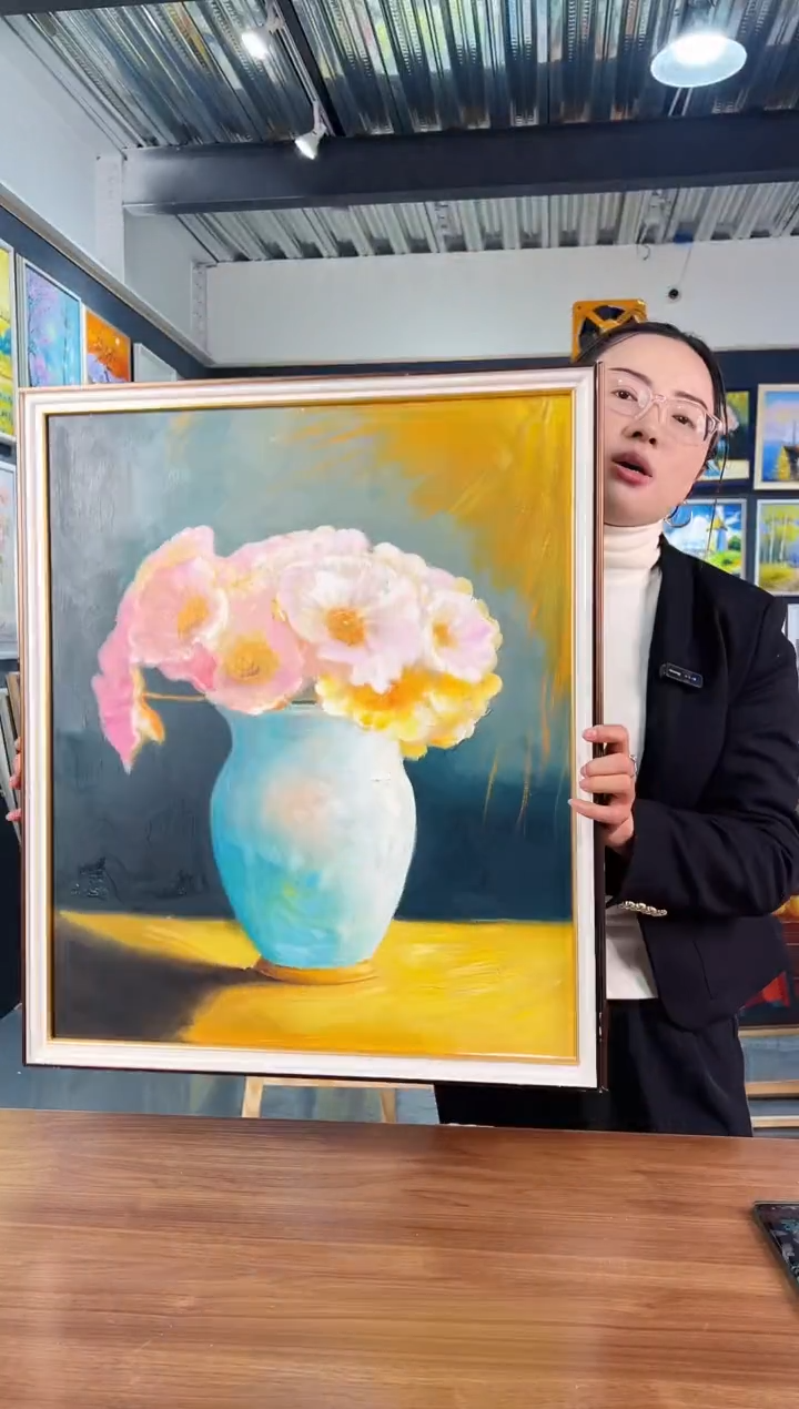 【闪购商品】油画2号 50*60 花卉-手绘油画