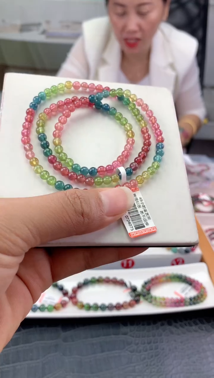 未镶嵌手串碧玺多样性发一条