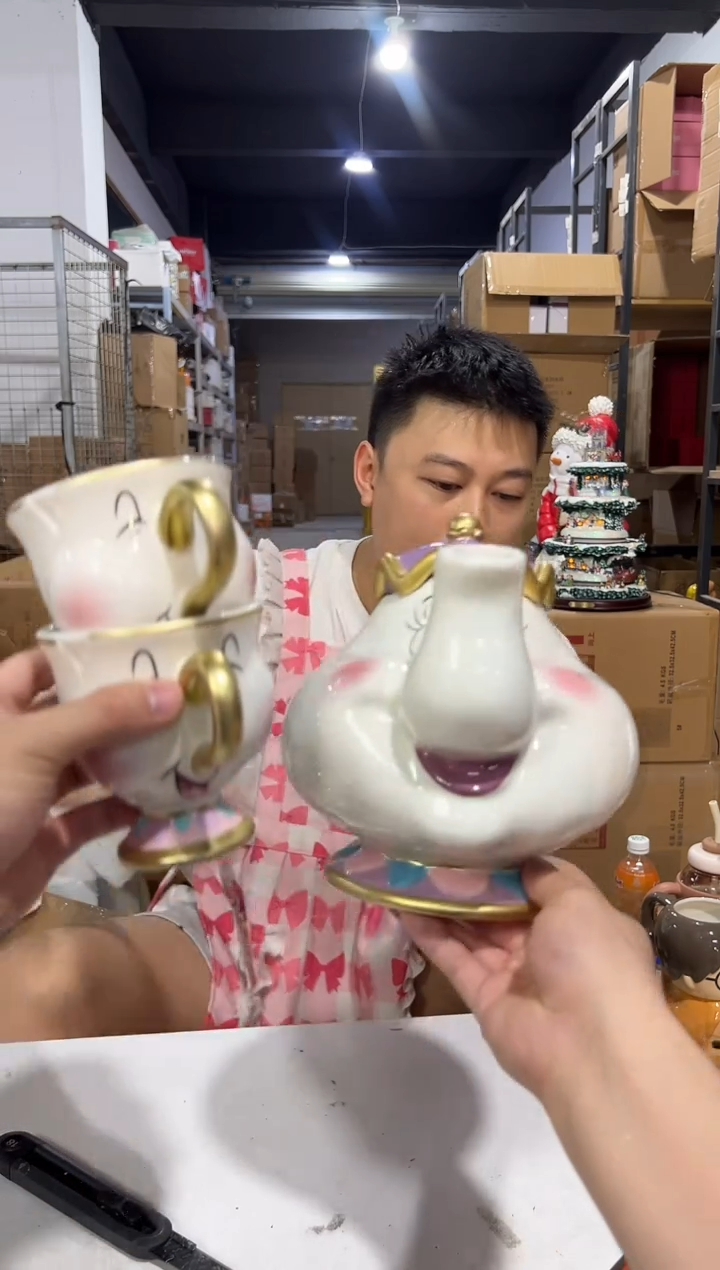 瓷片02款茶壶太太一壶两杯