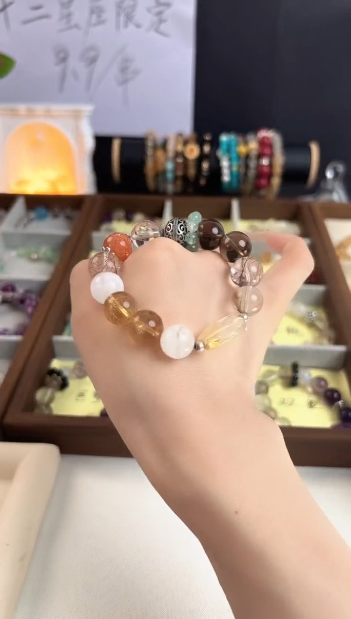 水晶手串合金天然水晶手串