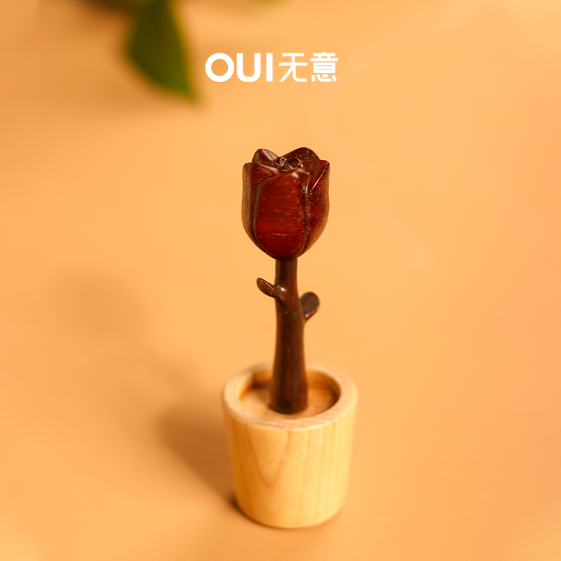红玫瑰小王子精油扩香木高级家居小摆件车载香薰摆件女生生日礼物