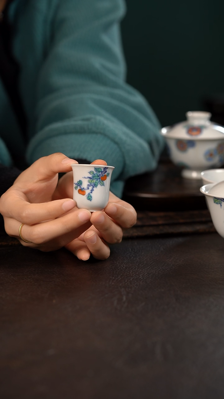 【闪购商品】杯云霞珍藏斗彩事事如意一口杯