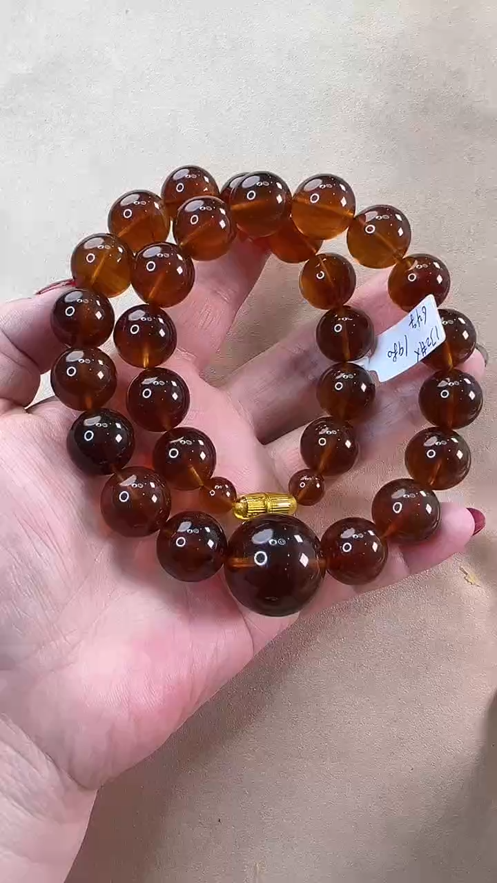 【闪购商品】琥珀颈饰未镶嵌项链