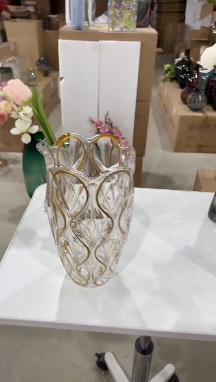 【闪购商品】无铅玻璃透明水晶描金