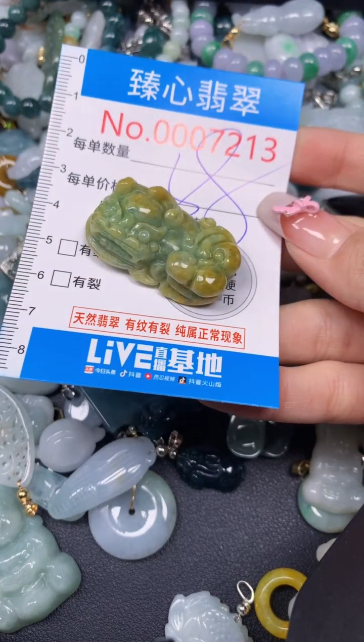 【闪购商品】翡翠颈饰未镶嵌含绳0007213