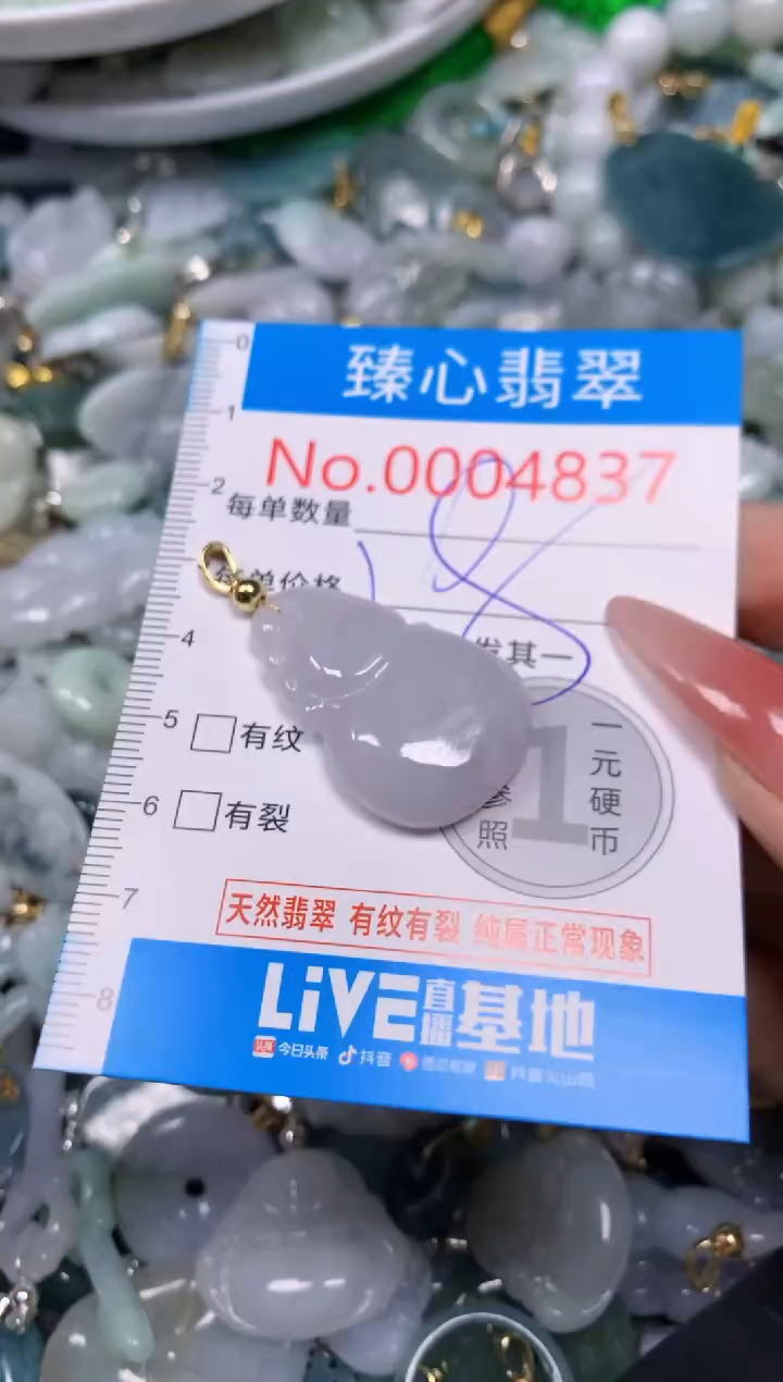 【闪购商品】翡翠颈饰未镶嵌含绳0004837
