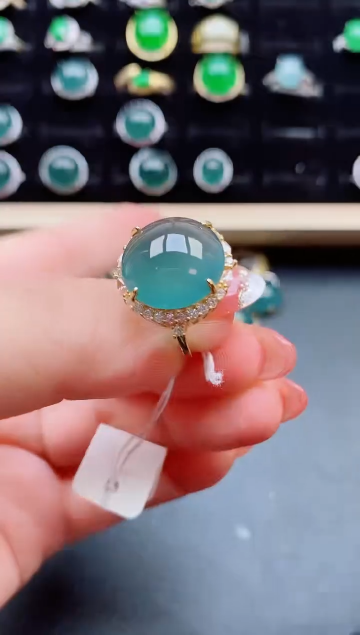 【闪购商品】翡翠戒指银S925镶嵌121212