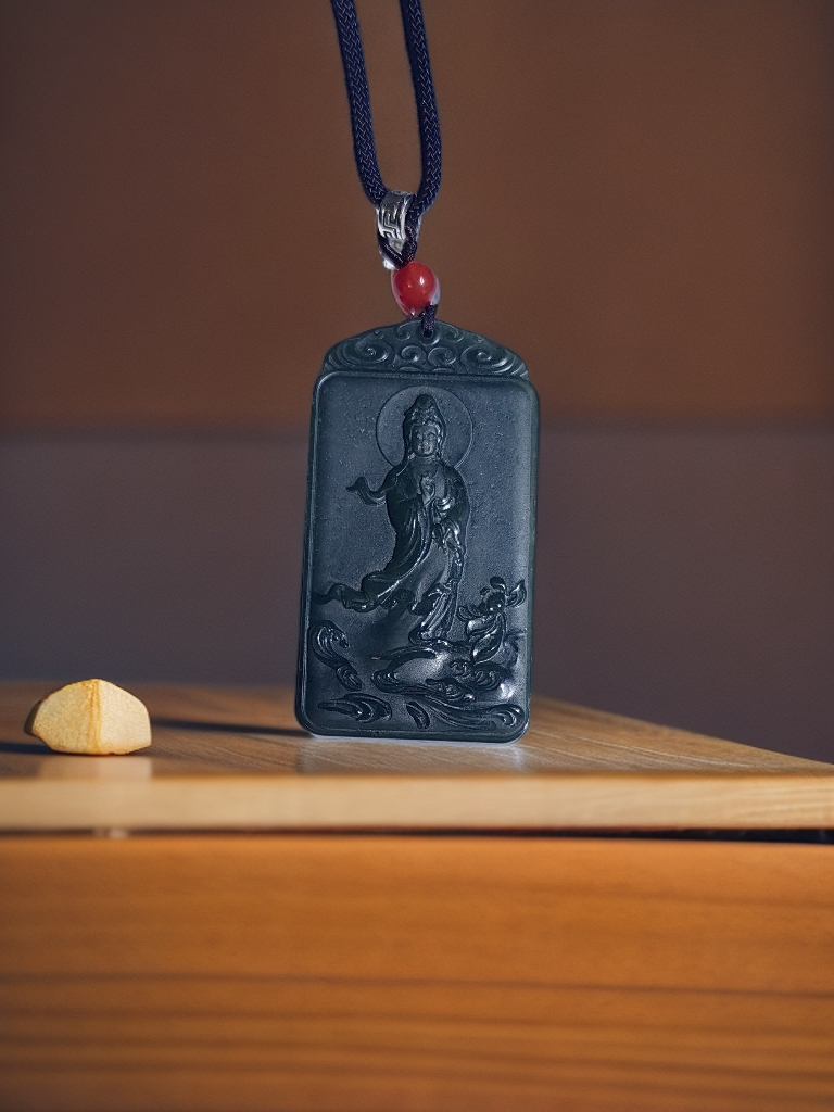 《许总宠粉》未镶嵌多样性发其一和田玉玉观音     4