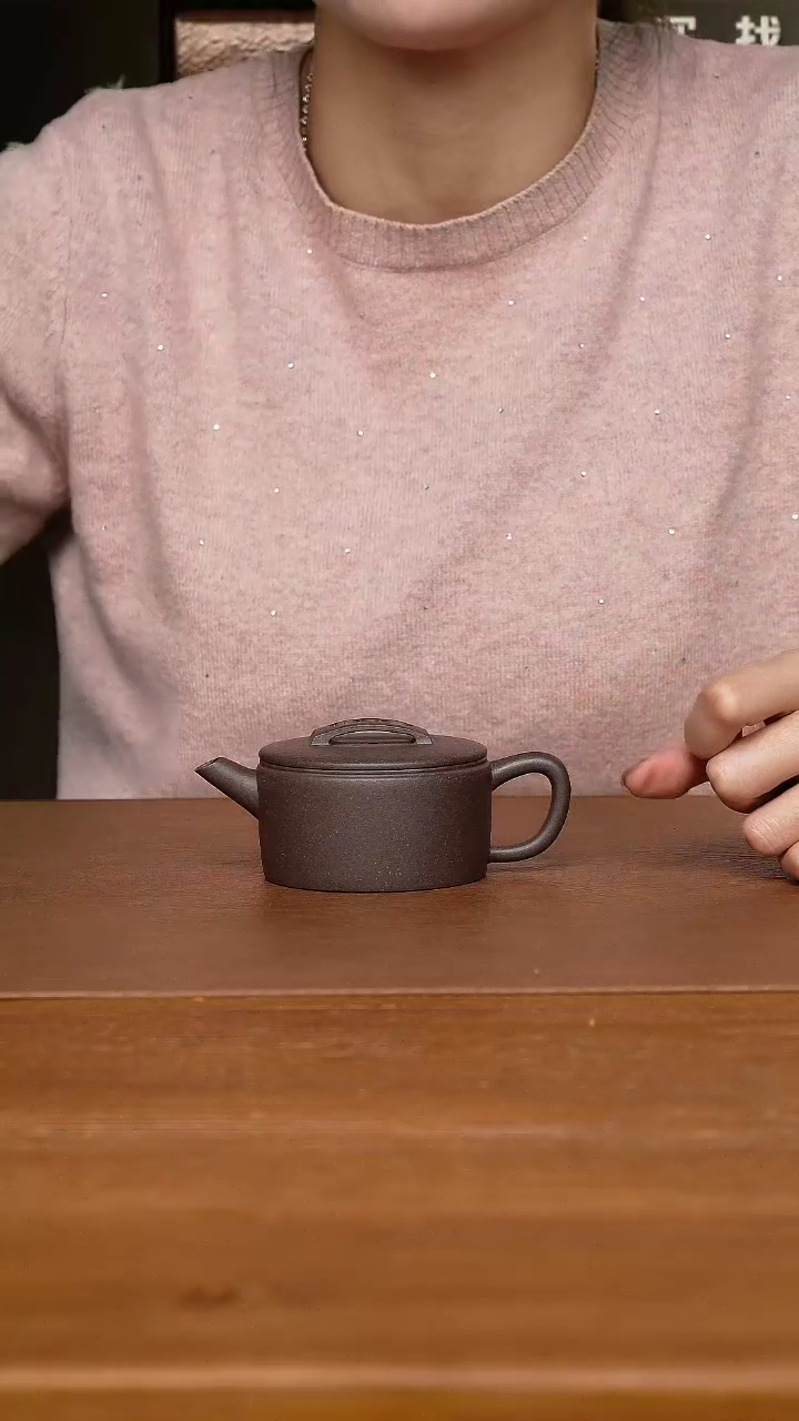 【闪购商品】紫砂茶壶沈新老师 汉瓦 天青泥140cc