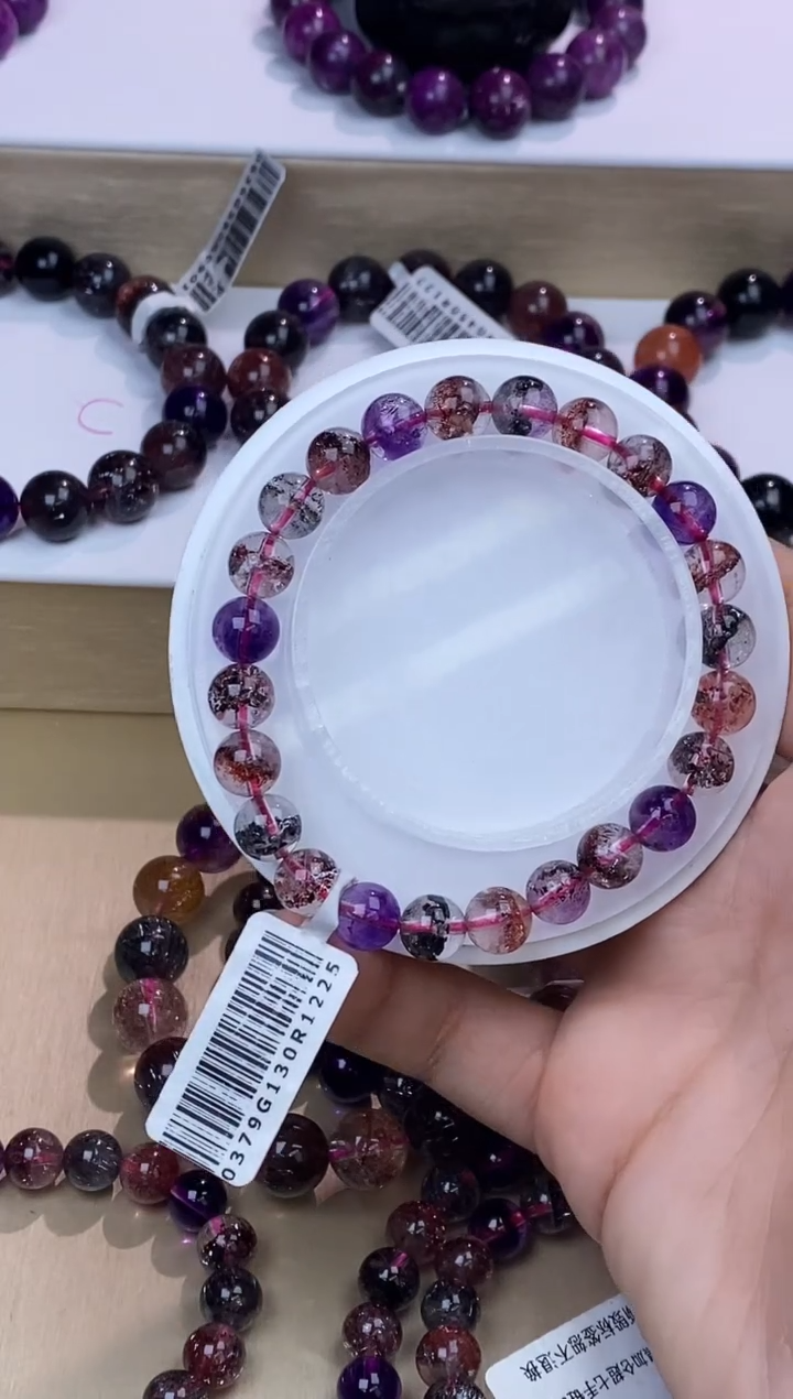 【闪购商品】水晶手链未镶嵌黑加仑超七8m+