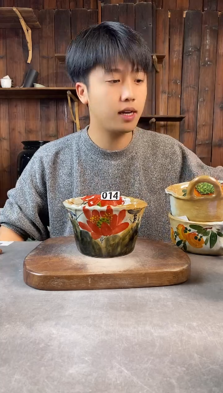 碗914，手工手绘，超值陶瓷