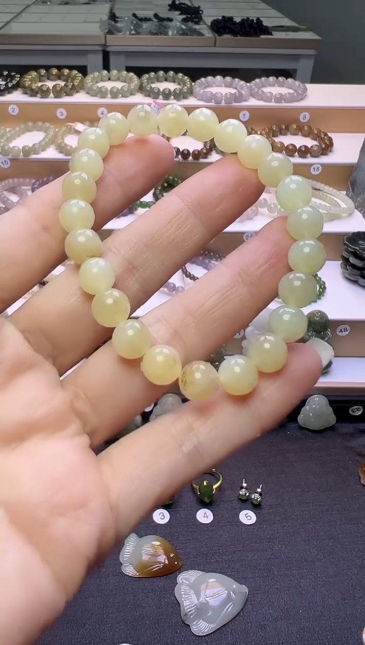 颈饰未镶嵌和田玉283号链接卡8mm