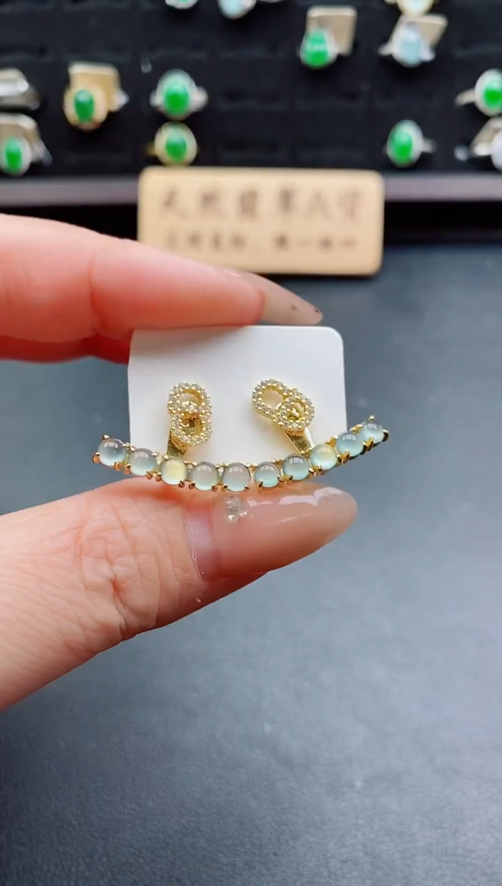 银S925镶嵌戒指翡翠212