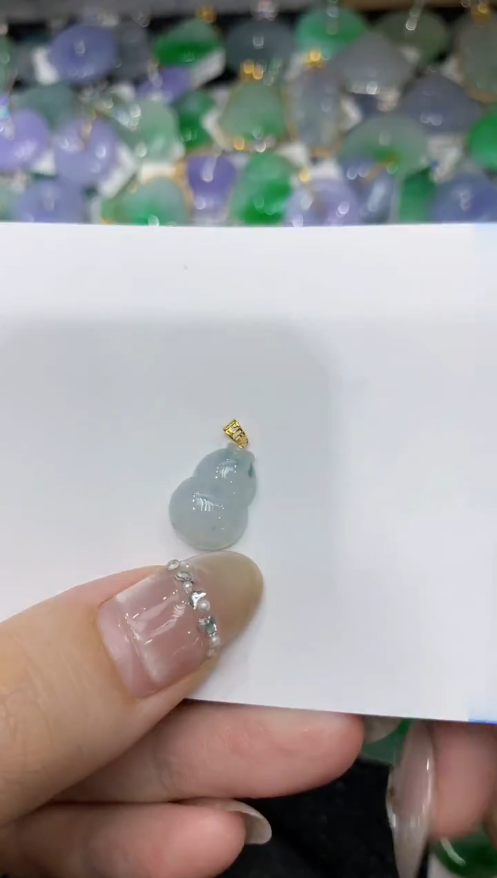 【闪购商品】翡翠颈饰18K金镶嵌222222222