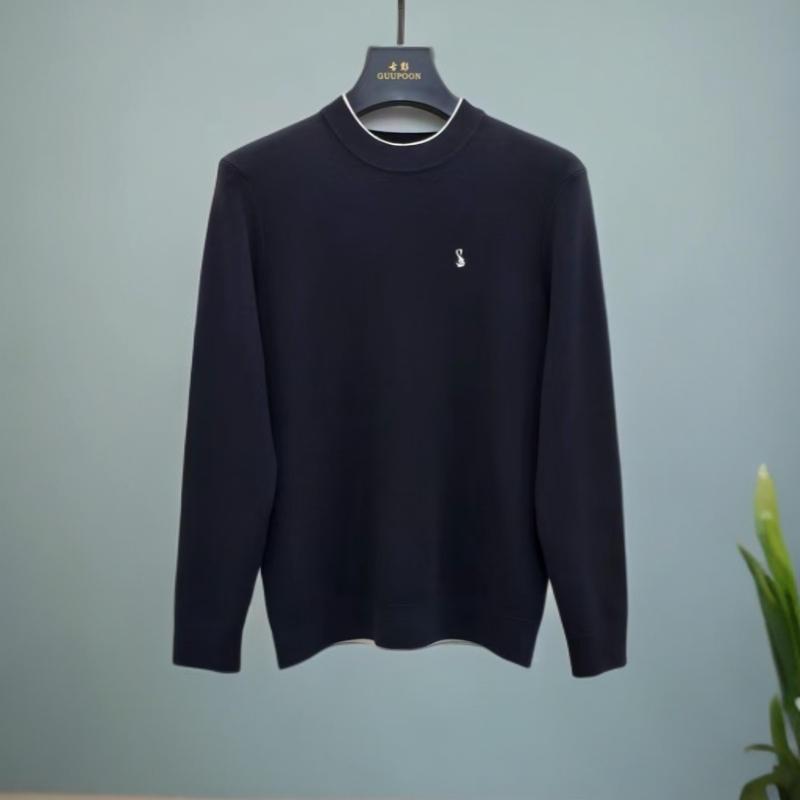 【针织衫3731】男士品牌设计师高端欧货原单四平长袖百搭针织衫