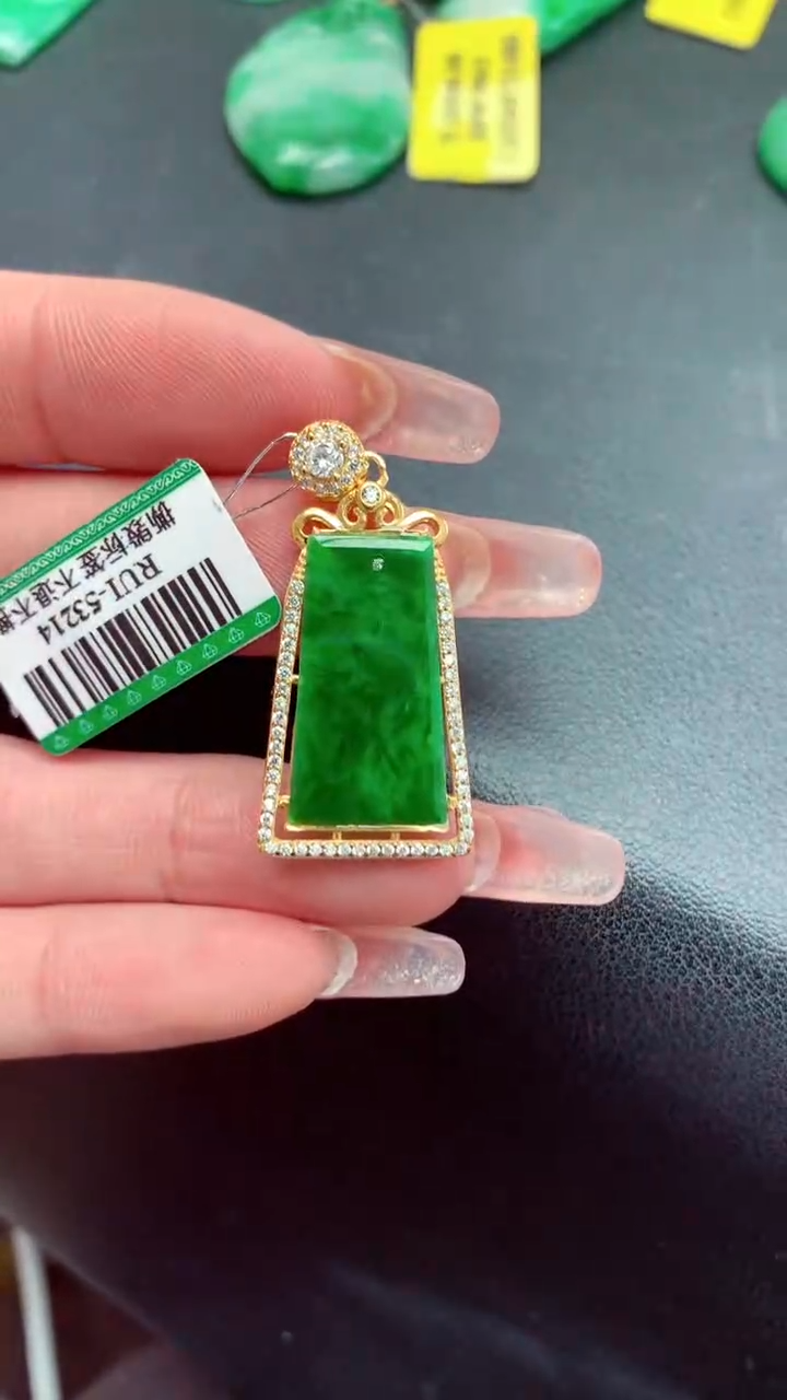 【闪购商品】翡翠颈饰银S925镶嵌挂件