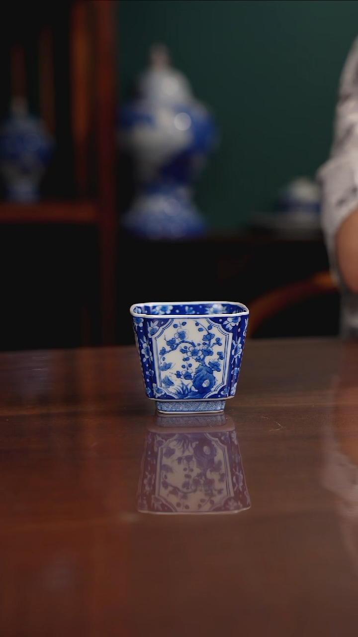 晓月柴窑 梅兰竹菊