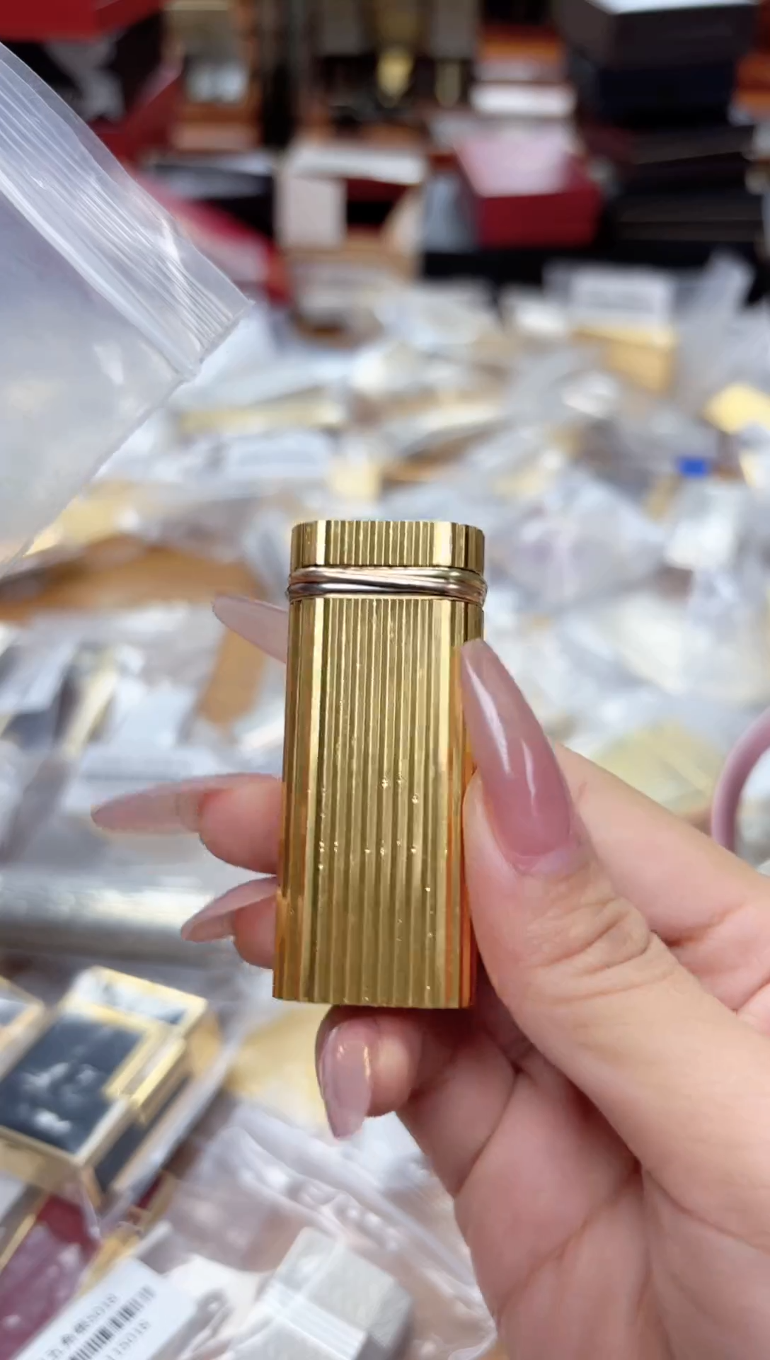 卡地亚三色环金竖条