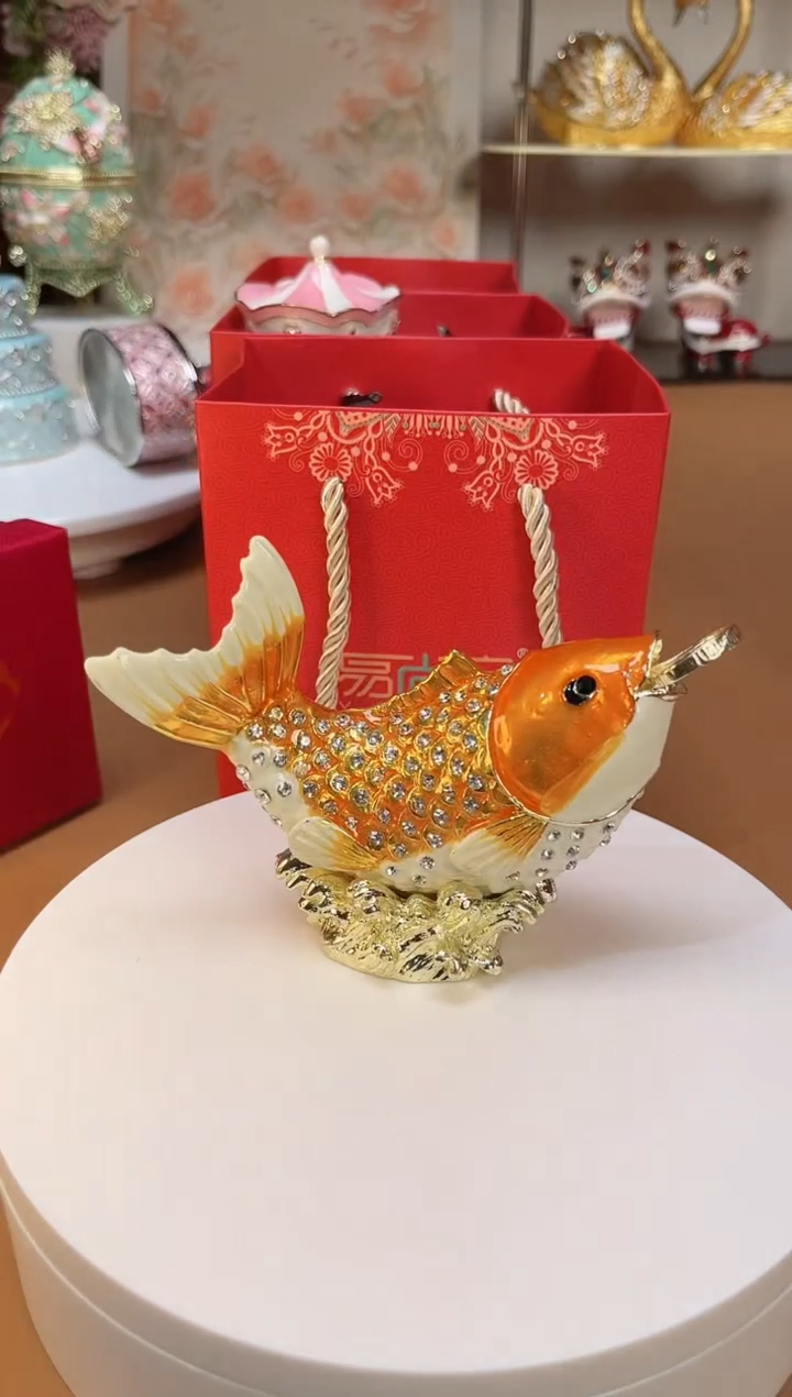【闪购商品】易尚宝珐琅彩首饰盒