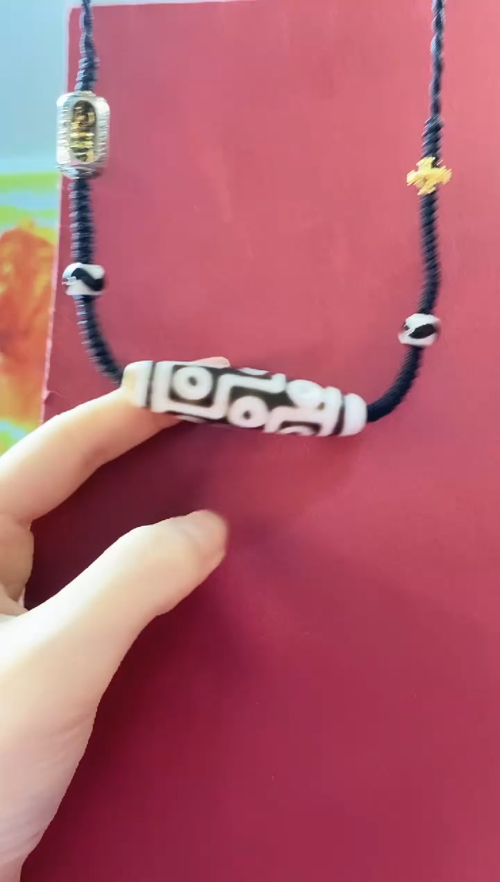 【闪购商品】玛瑙/玉髓颈饰合金行运手工顶料折线九