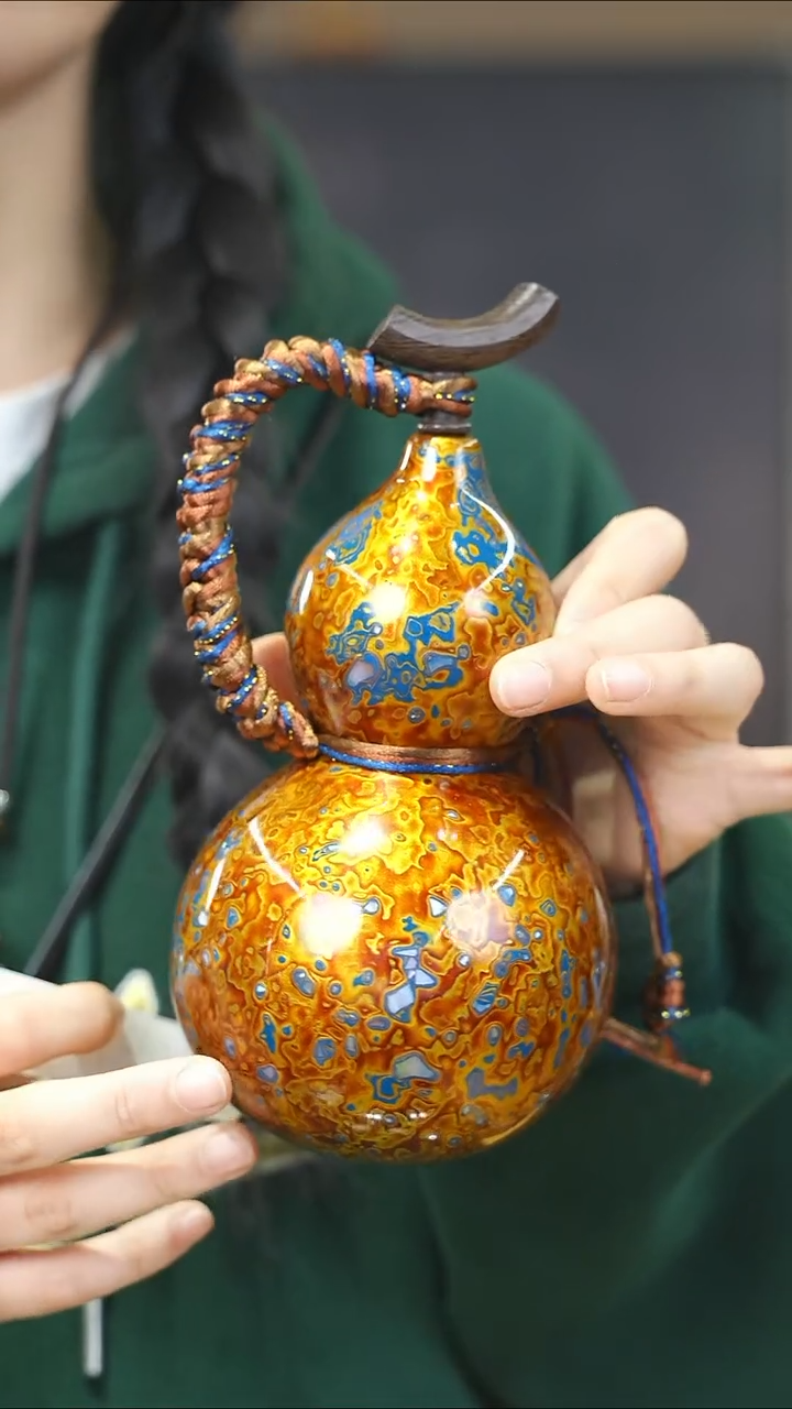 【闪购商品】XG150漆艺酒葫芦不包手串及旋转底座