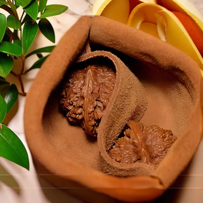 文玩核桃牛皮袋子