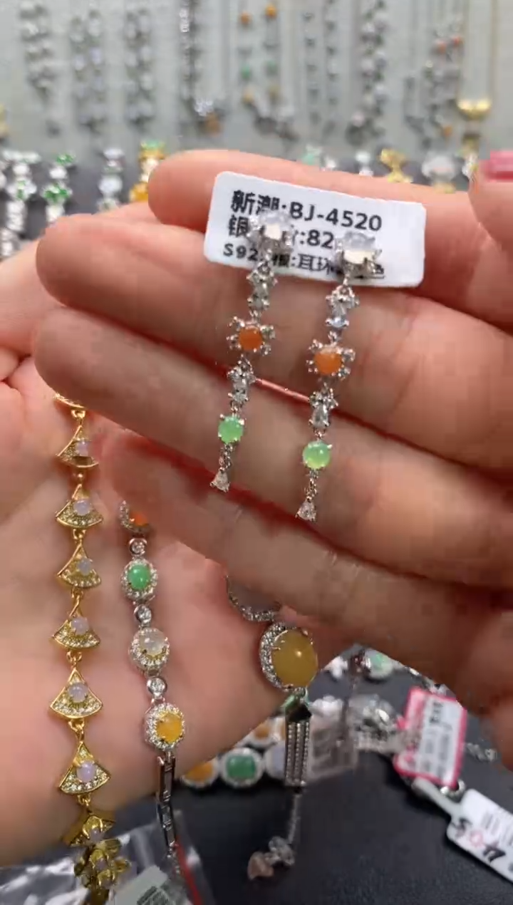 【闪购商品】翡翠戒指银S925镶嵌11111111   5