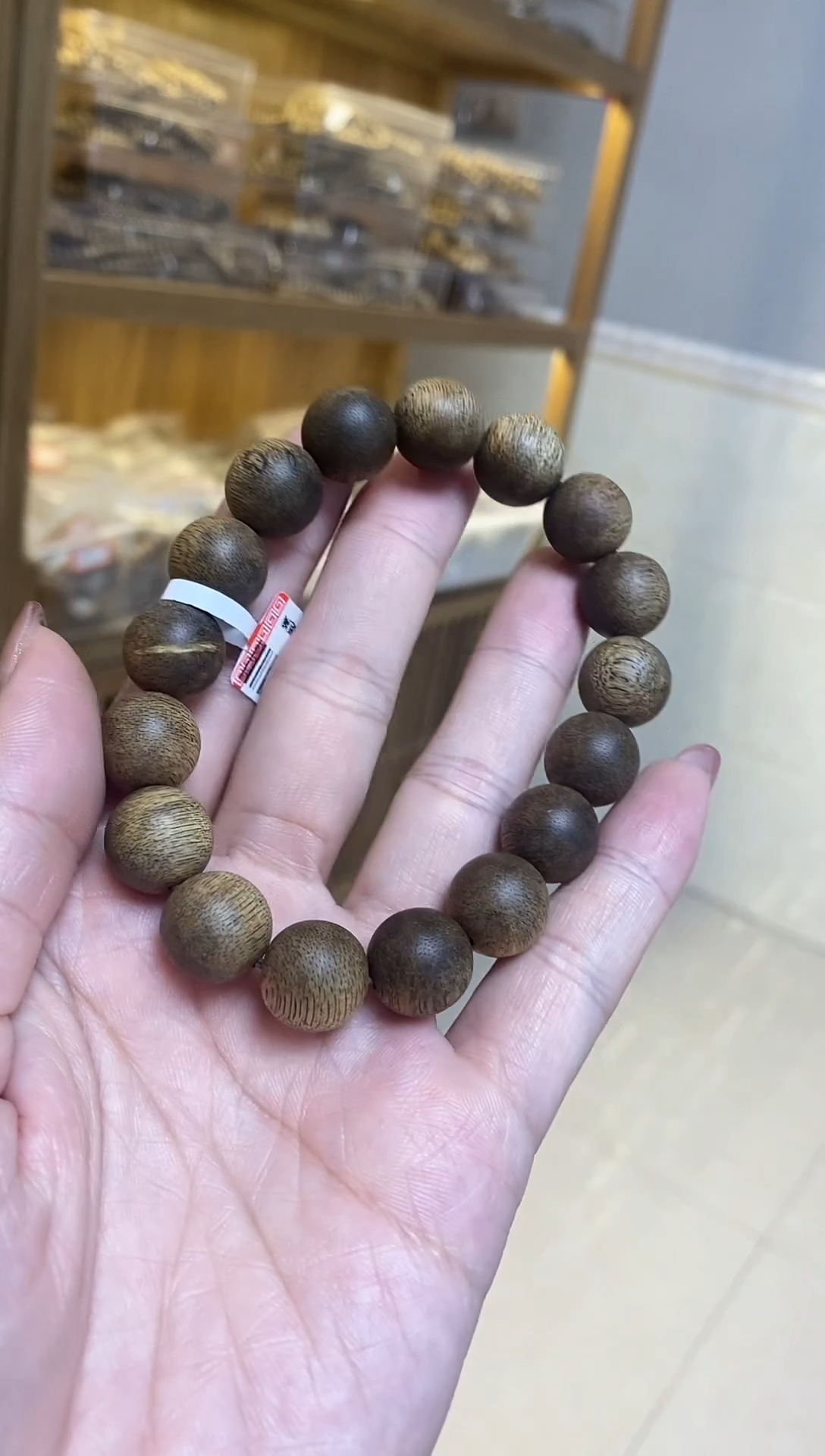 【闪购商品】沉香手串文莱圆珠单圈1.3多样性发其一