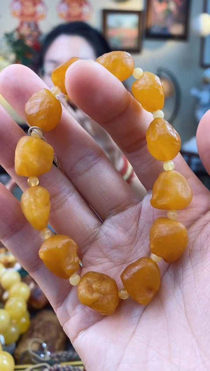 【闪购商品】琥珀手串未镶嵌手串