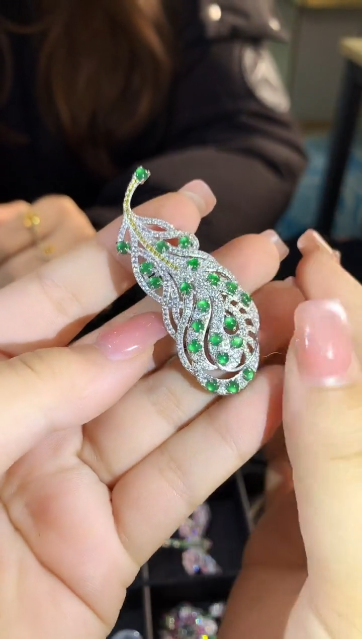 【闪购商品】翡翠吊坠(不含链)银S925镶嵌181zy时尚