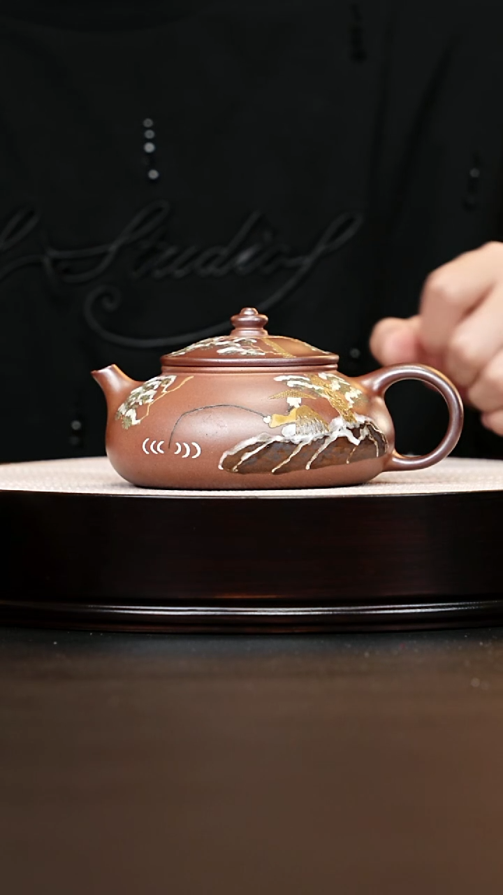 茶壶紫砂宜兴紫砂 寒江