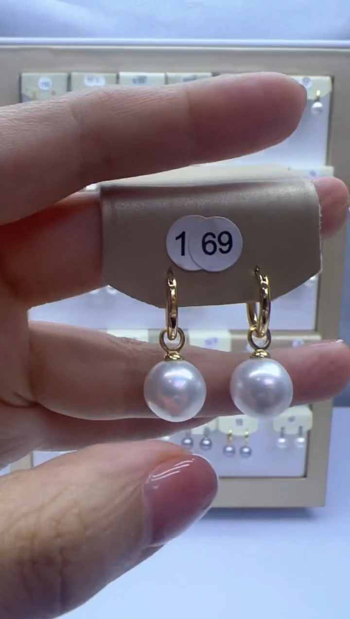 【闪购商品】淡水珍珠耳饰银S925镶嵌169
