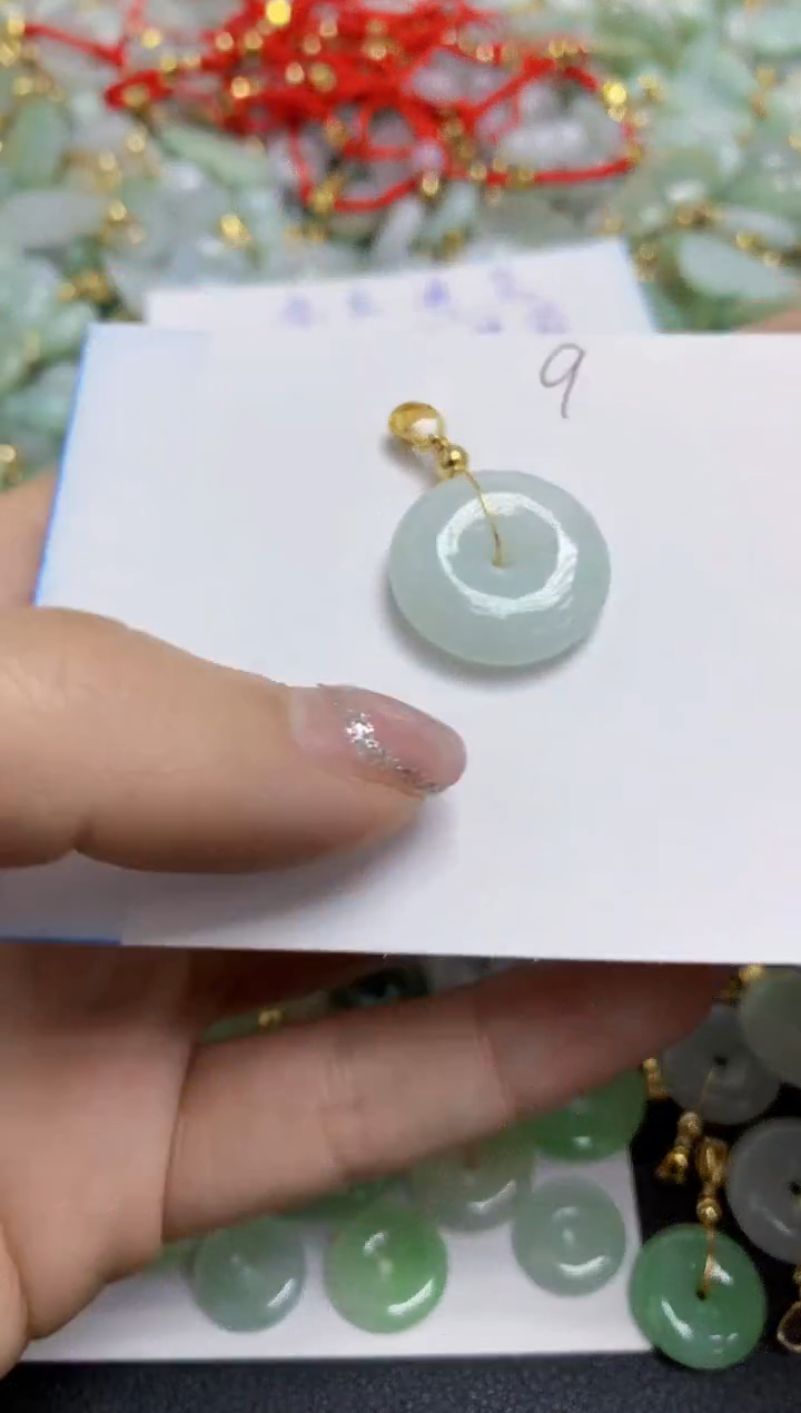 【闪购商品】翡翠颈饰合金天然翡翠A货