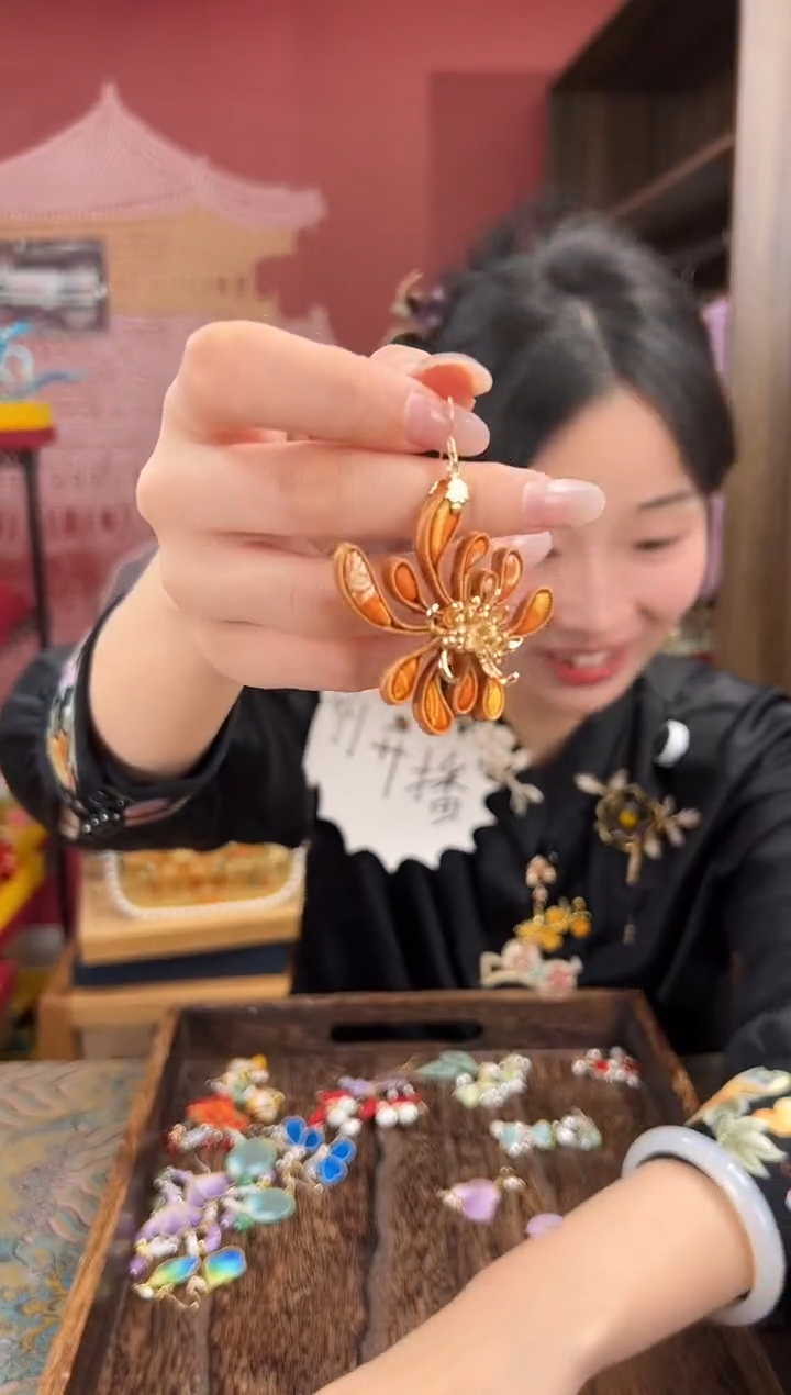 【闪购商品】刺绣苏绣世家非遗手工（耳环） 