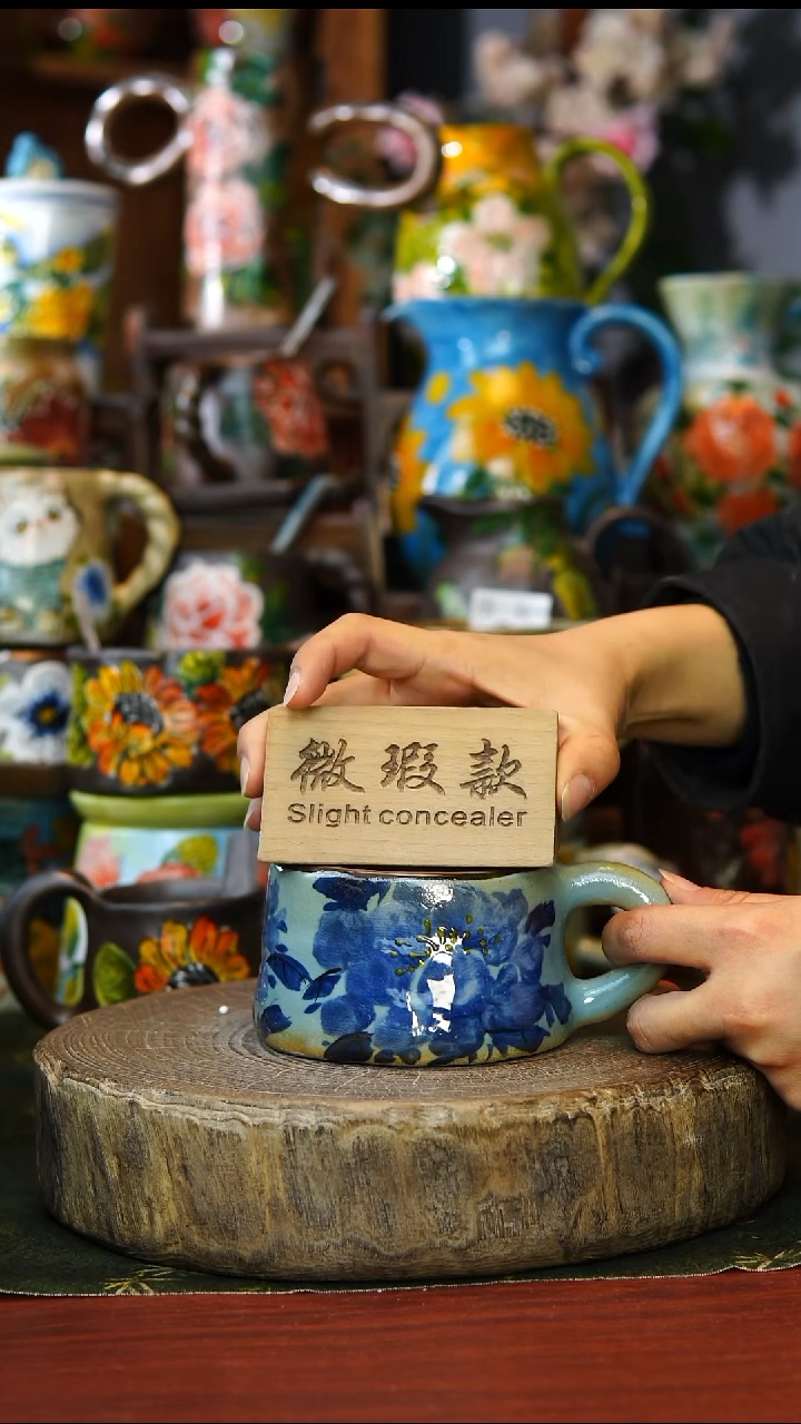 陶瓷87景德镇手工手绘釉下彩