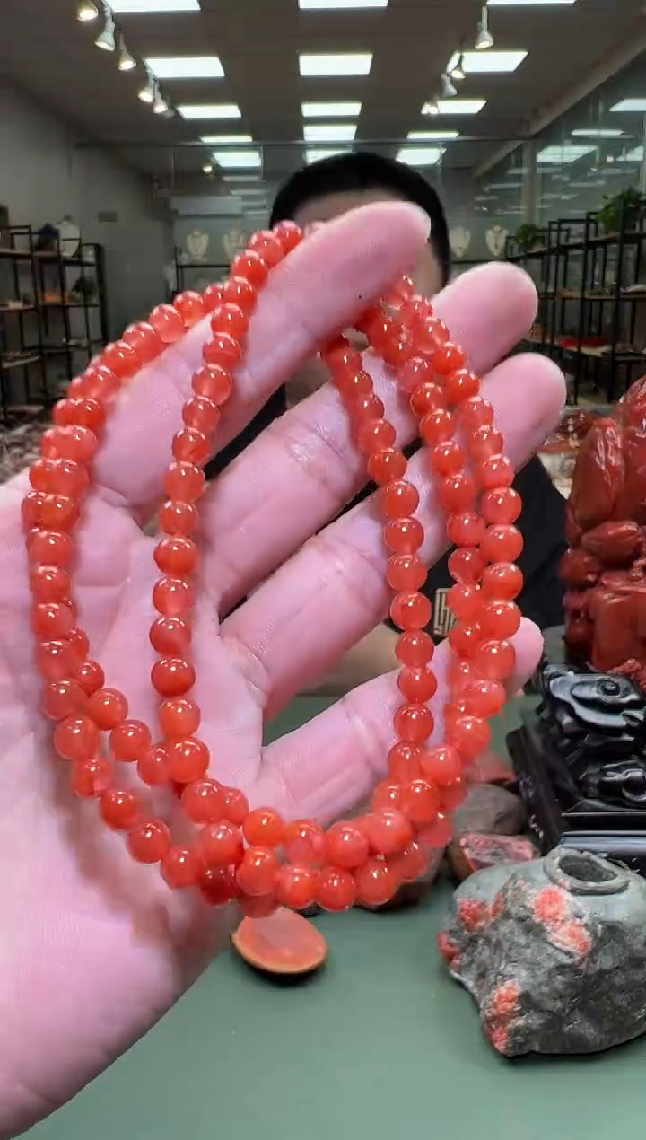 【闪购商品】南红玛瑙多圈手串未镶嵌一条5mm+ 多样性发货