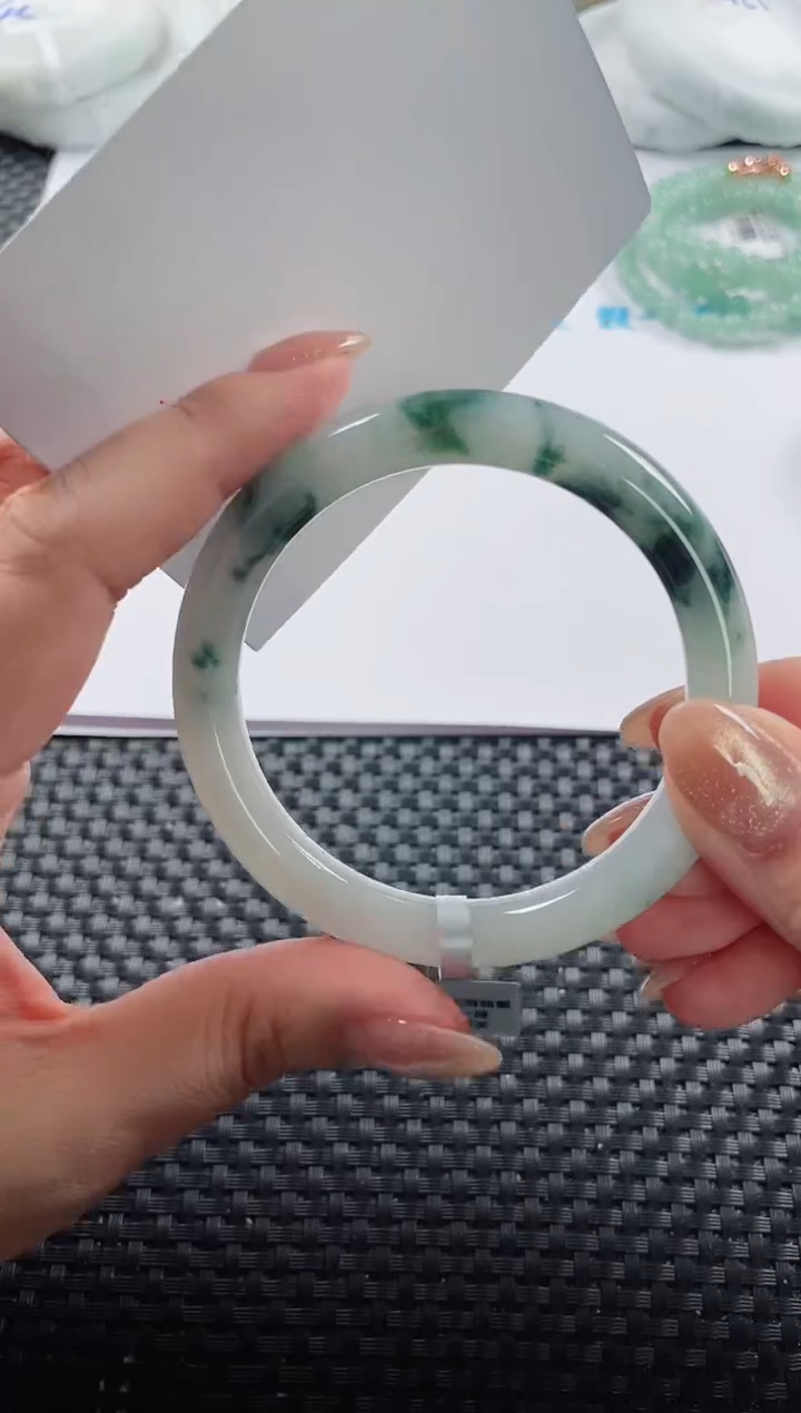 未镶嵌手镯翡翠基地发货H 6933  56+