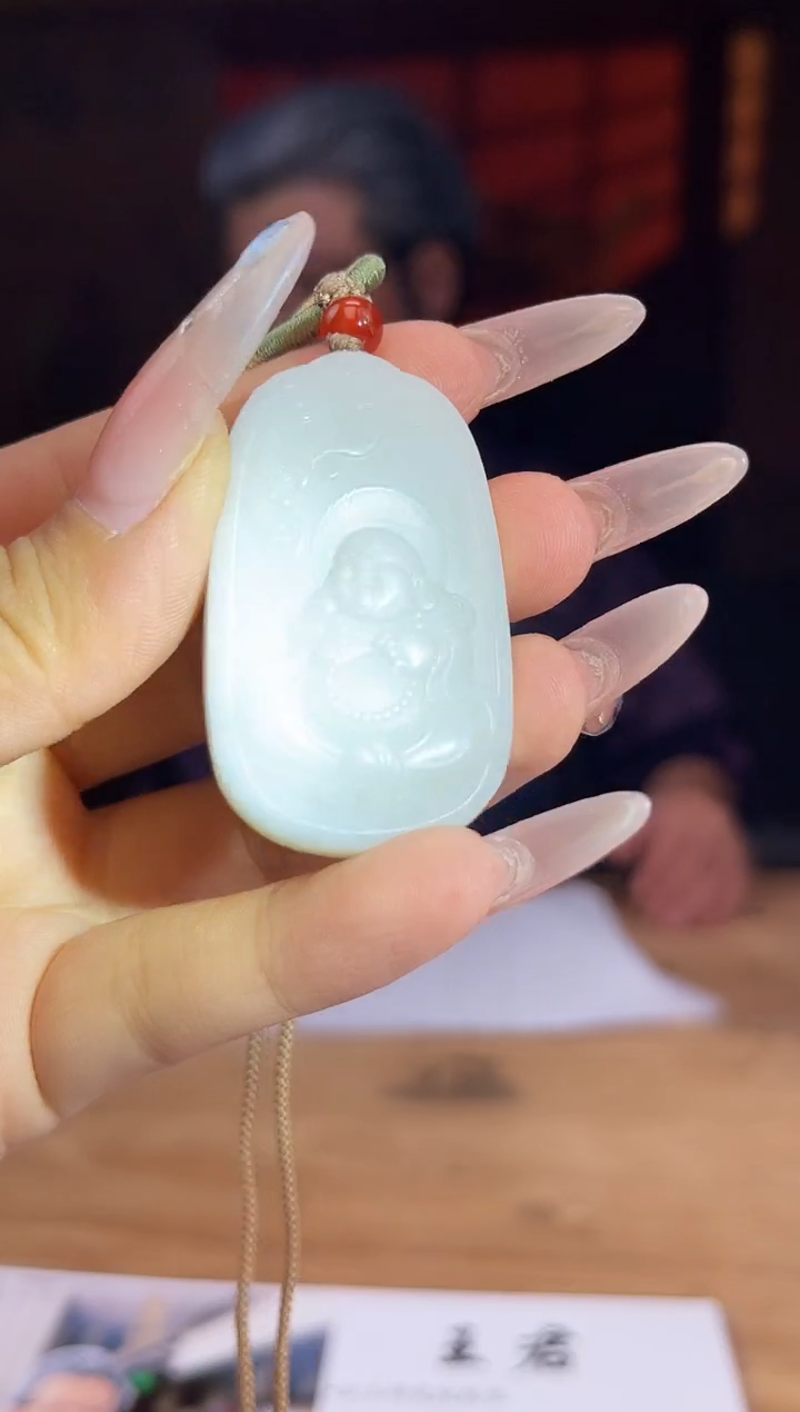 和田玉未镶嵌颈饰A897