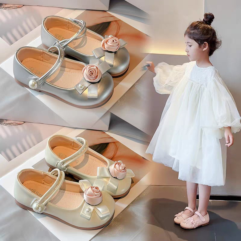 女童皮鞋公主单鞋2024春秋新款时尚百搭儿童演出鞋子女孩B06